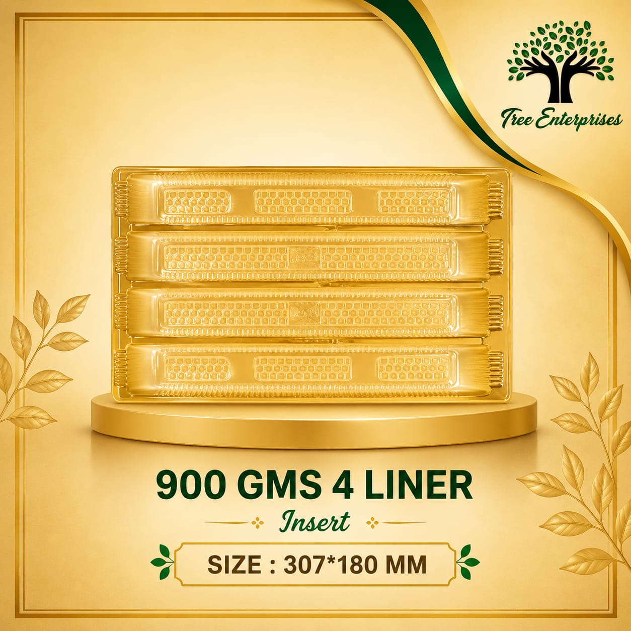 900 GMS 4 LINER SIZE 307*180MM